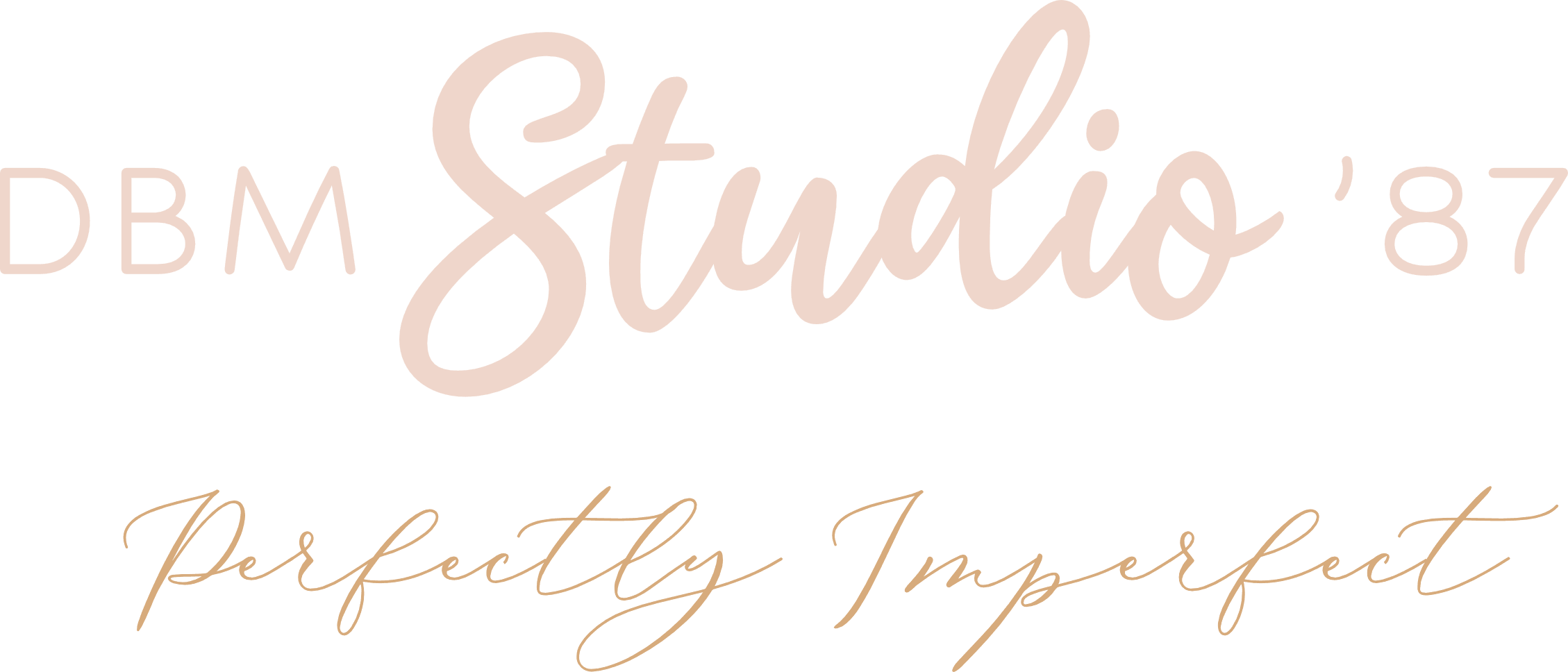 DBM Studio '87 logo and tagline: Perfectly Imperfect.